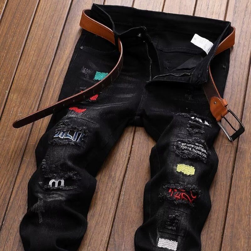 Streetwear Brand Designer - Koreaanse mode streetwear merk gescheurde jeans
