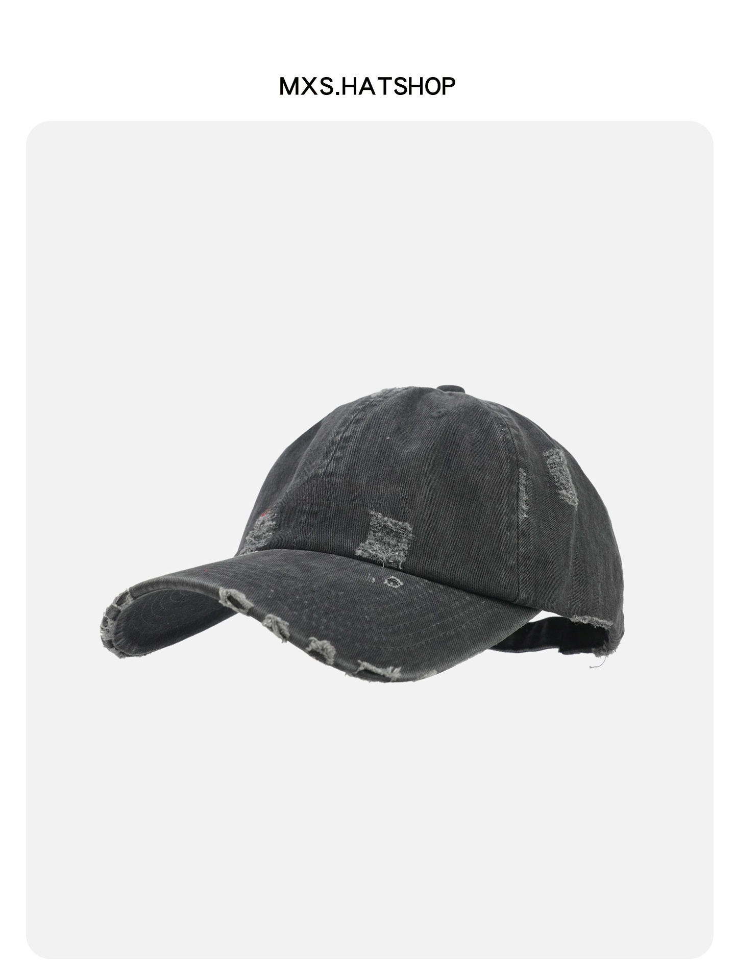 Streetwear Brand Red - Retro gewassen baseballpet, verstelbaar, vintage stijl