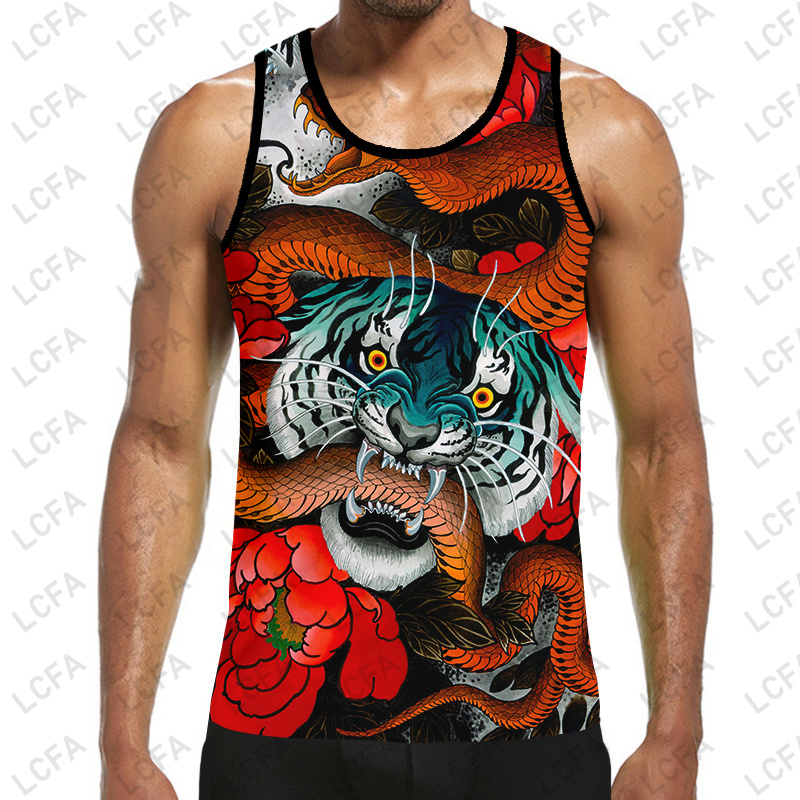 Streetwear Brand Red - Lcfa Merk 3D Gedrukt Red Snake