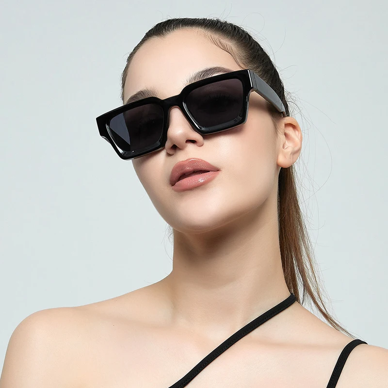 Kleurrijke vierkante zonnebril - Streetwear Brand Designer recensie en prijs