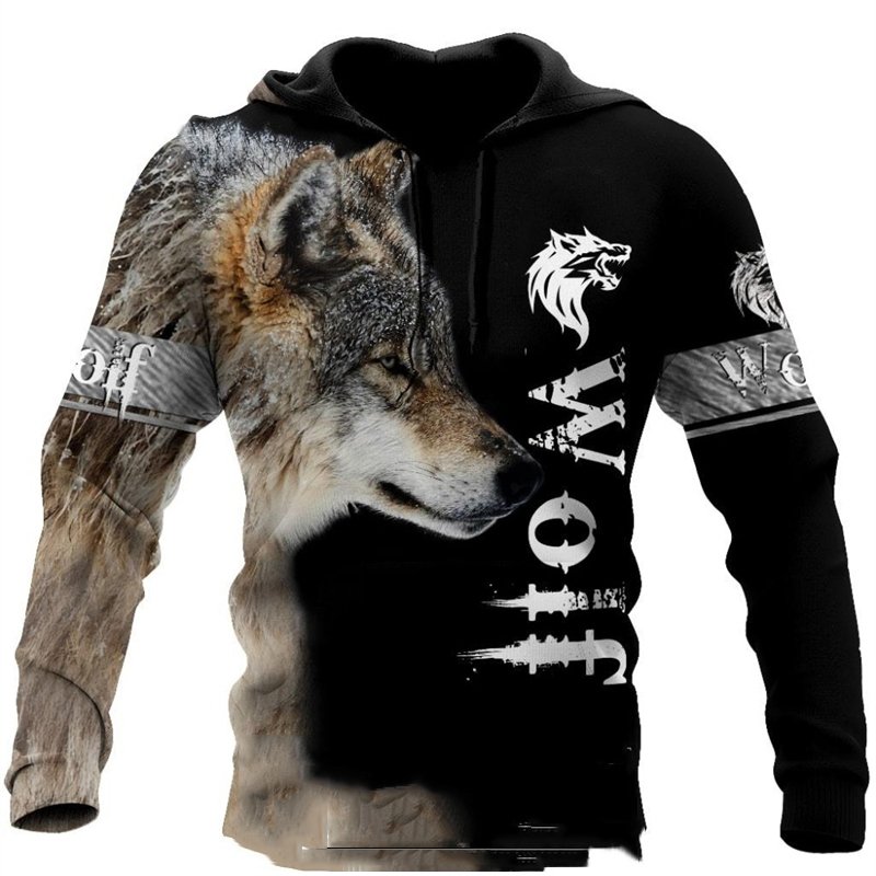 Wolf Gedrukt Hoodies Mannen 3d - Streetwear Brand Tracksuit recensie en prijs